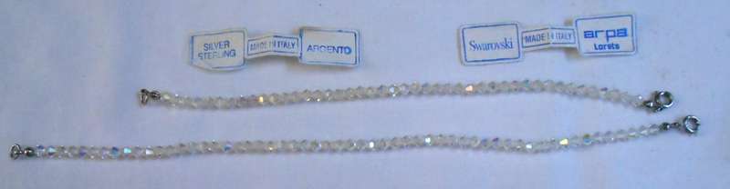 SWAROVSKI CRYSTAL MATCHING BRACELET & ANKLE CHAIN
