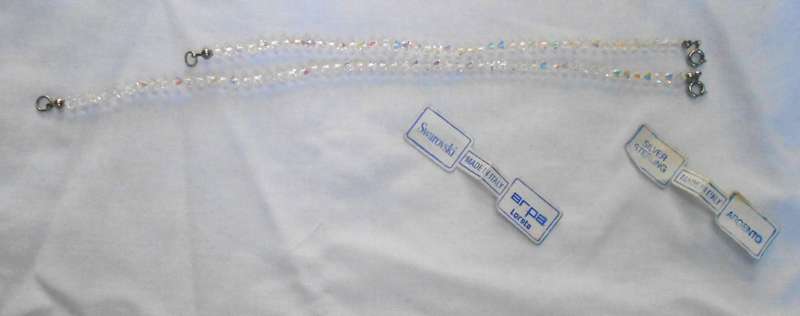 SWAROVSKI CRYSTAL MATCHING BRACELET & ANKLE CHAIN