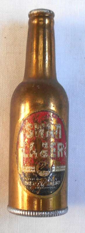 STUNNING MINIATURE SWAN LAGER BOTTLE WITH LIGHTER INSIDE BOTTLE