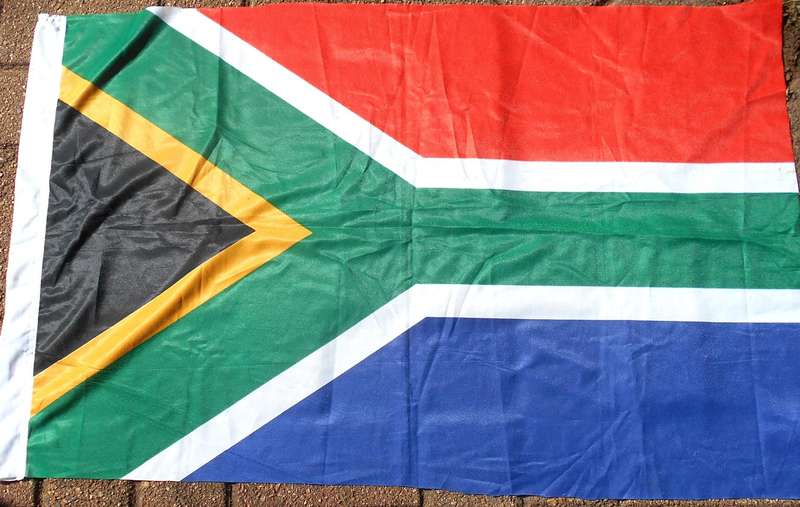 SOUTH AFRICAN FLAG - SIZE 95.5 CM X 45.5 CM