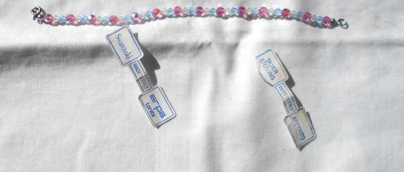 SWAROVSKI CRYSTAL coloured bead BRACELET