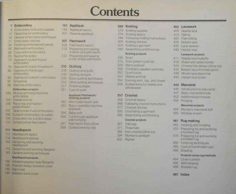 COMPLETE GUIDE TO NEEDLEWORK-READER'S DIGEST-512 PAGES HARD COVER