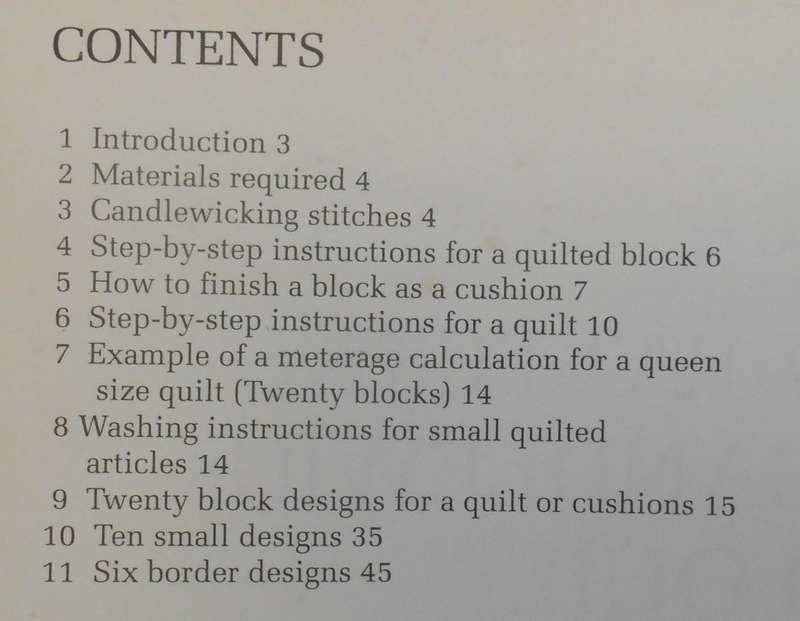 NEW PATTERNS TO CANDLEWICK & QUILT- DI van NIEKERK-52 PAGES-SOFT COVER
