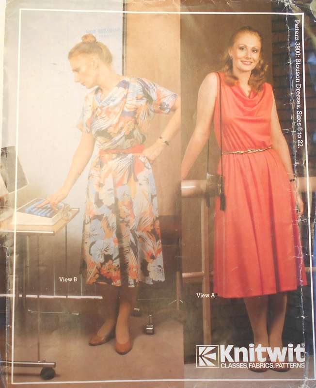 KNITWIT 3900 LADIES BLOUSON DRESSES SIZES 6-22