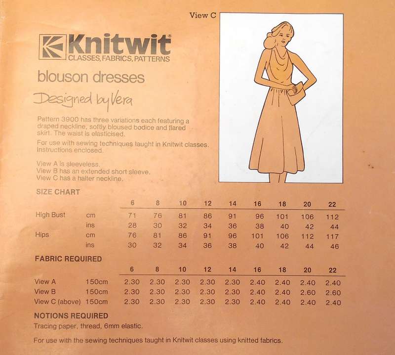 KNITWIT 3900 LADIES BLOUSON DRESSES SIZES 6-22