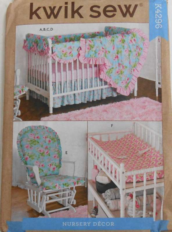 KWIK SEW K4296 NURDERY DECOR ONE SIZE COMPLETE-UNCUT-F/FOLDED