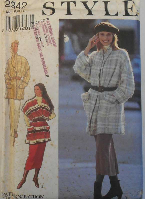 STYLE 2342 JACKETS-TOP-PANTS SIZE 8-18 COMPLETE-UNCUT-F/FOLDED
