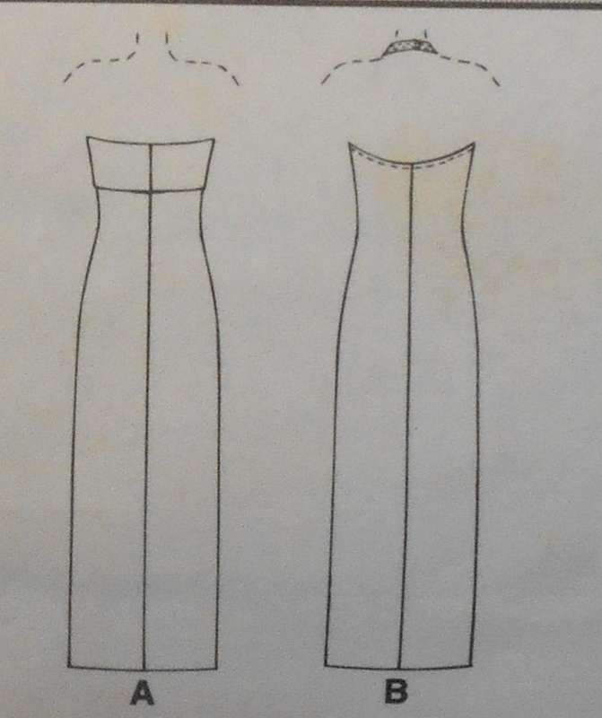 McCALLS 9295 HALTER & BANDEAU EVENING DRESS FOR KNITS SIZE 14-16-18 COMPLETE-UNCUT-F/FOLDED