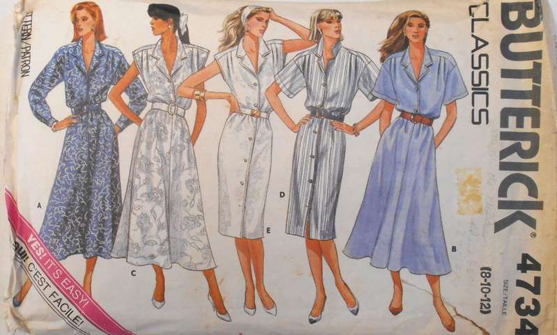 BUTTERICK 3115 TOPS & SKIRT SIZE 8-10-12 COMPLETE-CUT TO 10