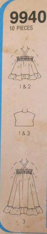 SIMPLICITY 9940 TODDLERS SUNDRESS IN 2 LENTHS & SELF LINED JACKET SIZES 6 MONTHS-1 YEAR -COMPLETE