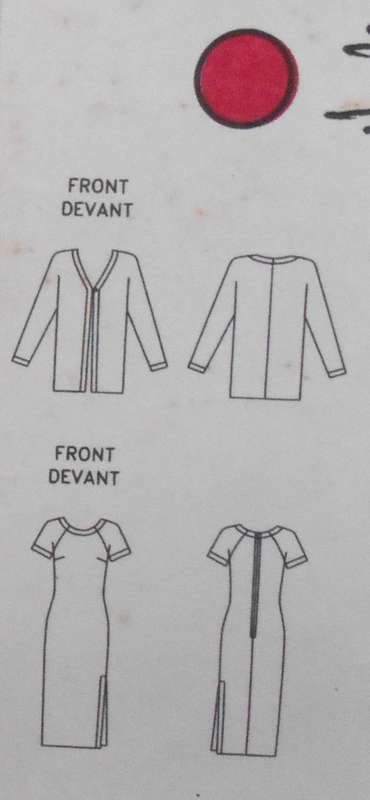 VOGUE 8910 VERY LOOSE UNLINED JACKET & SEMI FITTED DRESS SIZE-18-20-22-COMPLETE-UNCUT-F/FOLDED