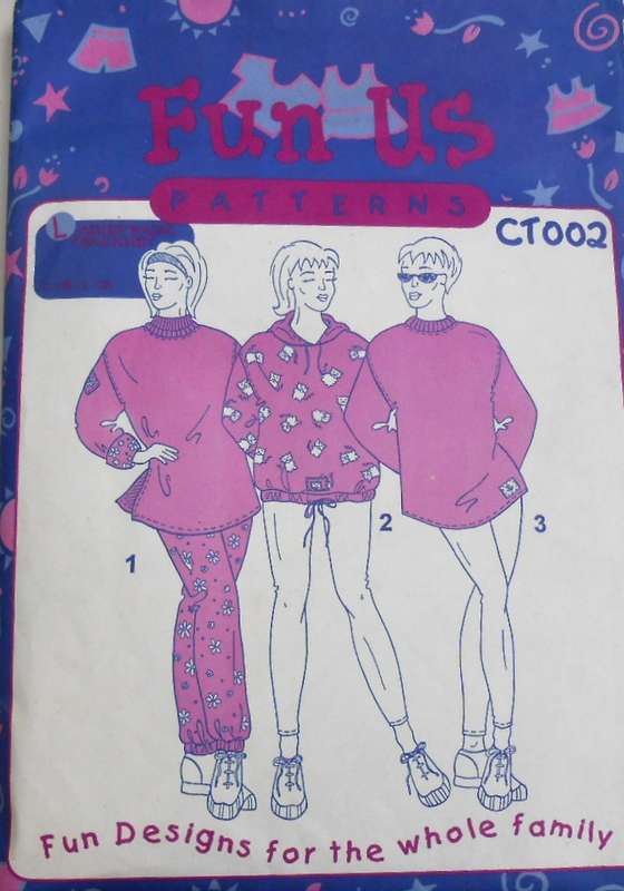 FUN US PATTERN CT002 - LADIES TRACKSUIT PANTS -SIZES S-XL - NO TOPS SUPPLIED