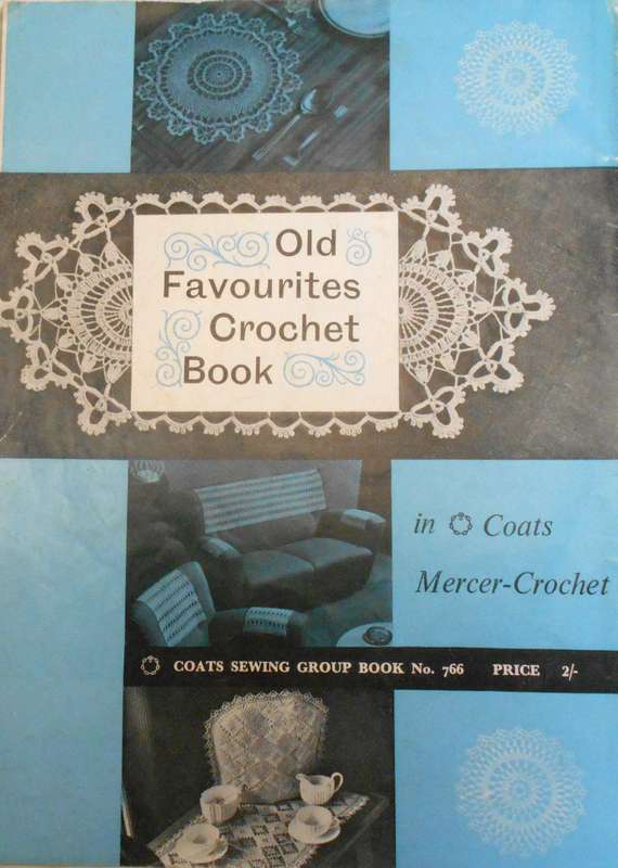 COATS SEWING GROUP BOOK 766 - OLD FAVOURITES CROCHET BOOK -24 PAGE A 4 BOOK-TORN COVER