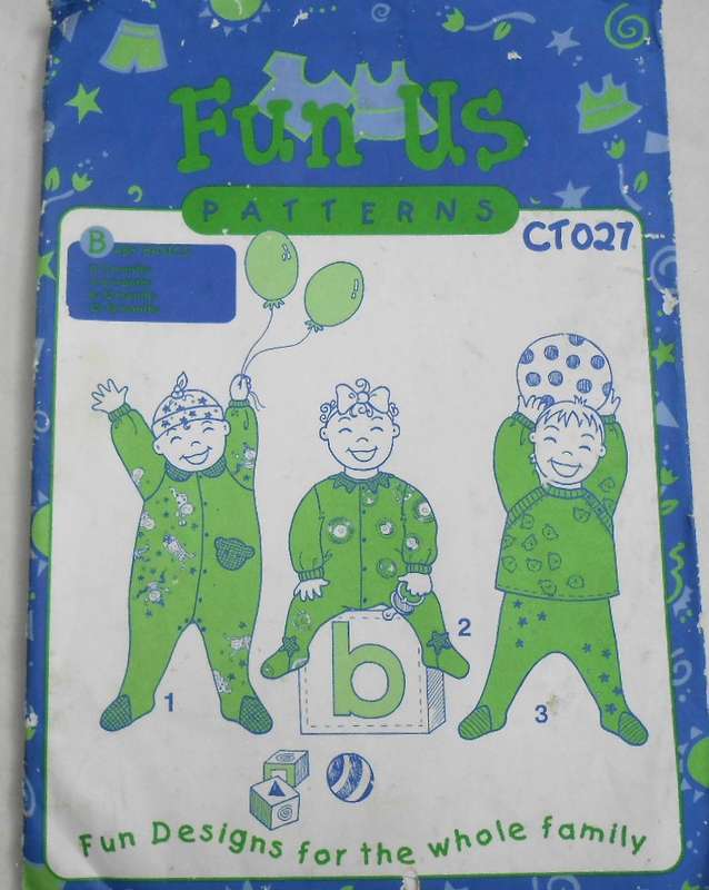 FUN US PATTERN CT027 - BABY BASICS-BABYGRO-SWEATER-PANTS SIZE 0-18 MONTHS COMPLETE