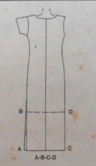 McCALLS 2117 DRESS WITH SIDE TIE SIZE 10-12-14 COMPLETE CUT TO 14