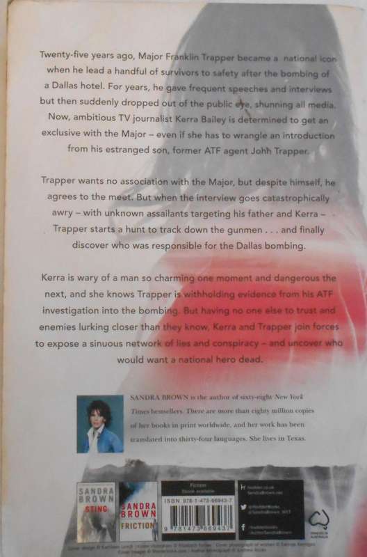 SANDRA BROWN-SEEING RED-LARGE PAPERBACK