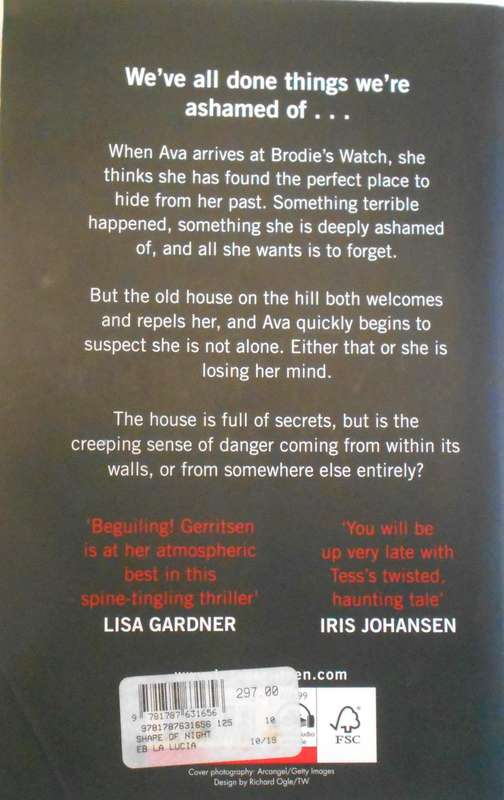 TESS GERRITSEN-THE SHAPE OF NIGHT-LARGE PAPERBACK