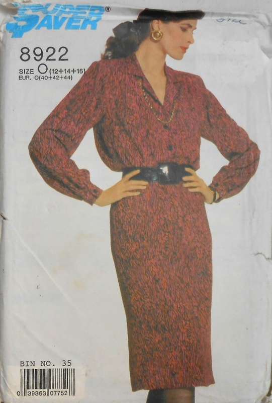 SIMPLICITY 8922 SKIRT & BLOUSE SIZE 12-14-16 COMPLETE-UNCUT-F/FOLDED