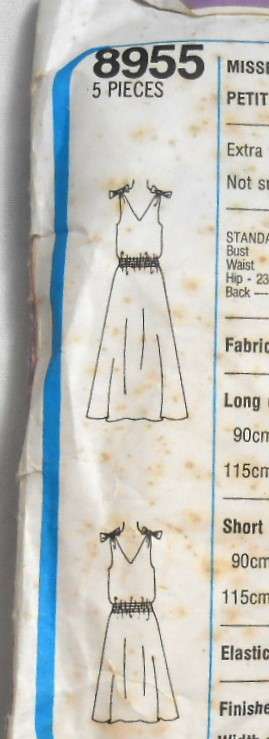 SIMPLICITY 8955 PULLOVER DRESS SIZE 14 BUST 92 CM COMPLETE