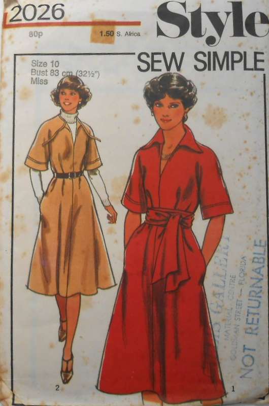 STYLE 2026 FLARED PULLOVER DRESS SIZE 10 BUST 83 CM COMPLETE