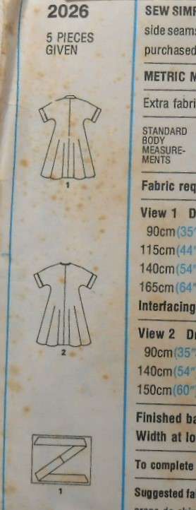 STYLE 2026 FLARED PULLOVER DRESS SIZE 10 BUST 83 CM COMPLETE