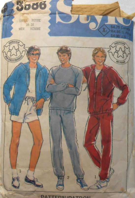 STYLE 3586 MENS TRACKSUIT-HOODIE-JACKET-PANTS-SHORTS SIZE SMALL 34-36 COMPLETE-ZIPLOC