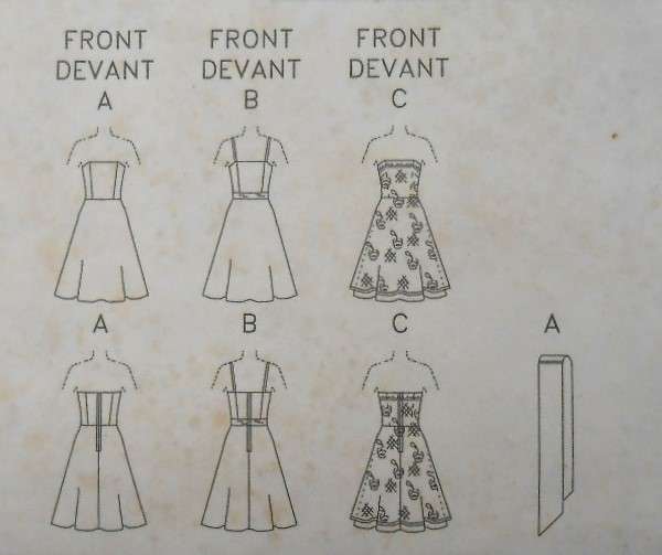 BUTTERICK B4389 CLOSE FITTING LINED DRESS-SHOE STRING STRAPS SIZE 6 -8-10-12 COMPLETE-UNCUT-F/FOLDED