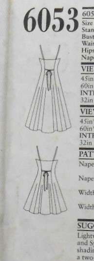 NEW LOOK PATTERNS 6053 SUNDRESS-SHOE STRING STRAPS-SIDE FRONT BUTTONS SIZES 6-16 COMPLETE-CUT TO 14