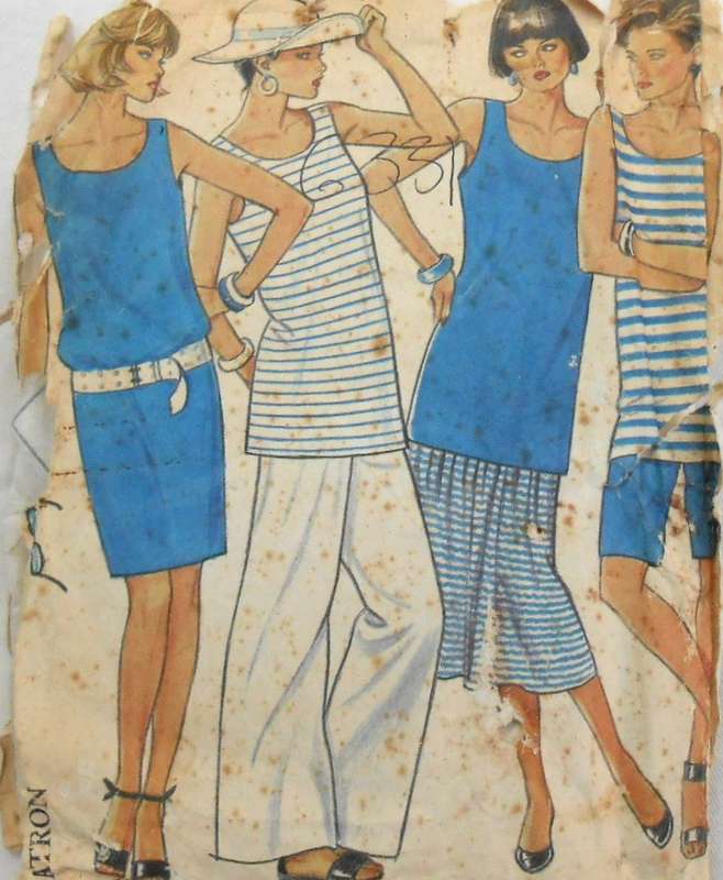 NEW LOOK PATTERNS 6331 DRESS-TUNIC-TOP-PANTS-SHORTS SIZES 8-18 COMPLETE-CUT TO 16-ZIPLOC