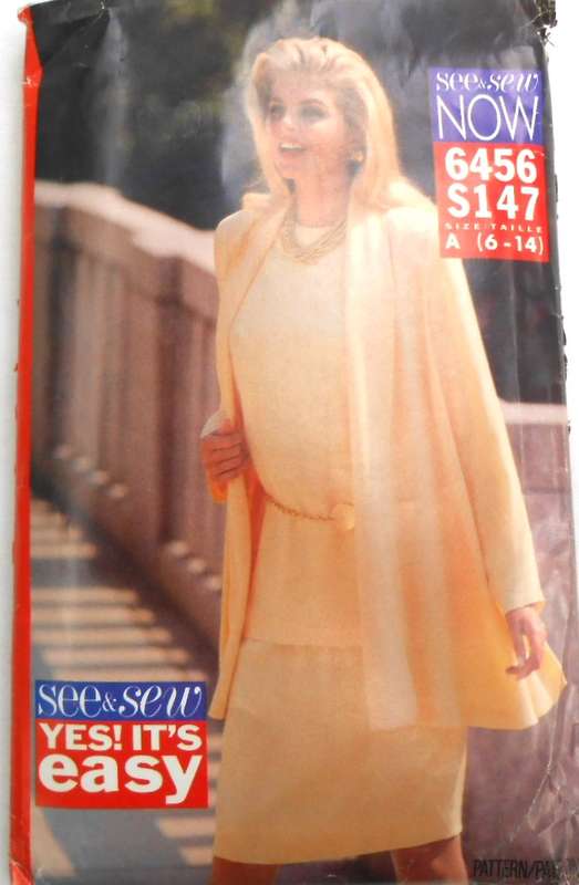 BUTTERICK 64569 JACKET-TOP-SKIRT SIZE6-14 COMPLETE-CUT TO 14