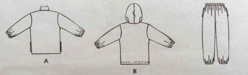 McCALLS 7378 KIDS SWEATSHIRT JACKET-TOP-PULLON PANTS SIZE 6-7-8 YEARS COMPLETE-CUT TO 8