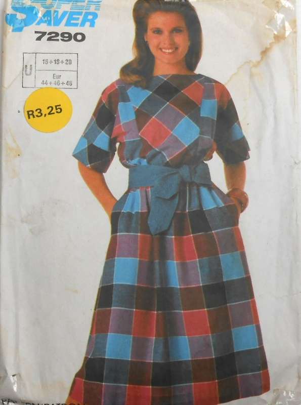 SIMPLICITY 7290 PULLOVER DRESS SIZE 16-18-20 COMPLETE-CUT TO 16