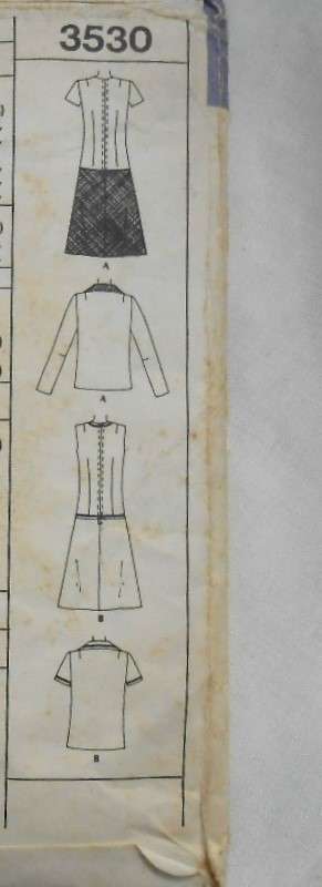 VINTAGE McCALLS 3530 DRESS & JACKET SIZE 14 BUST 36 COMPLETE- PG 1-2 SEWING INSTRUCTIONS NOT SUPLIED