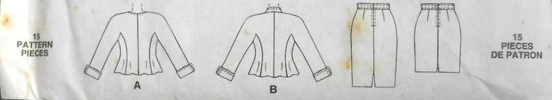 McCALLS 7968 LINED JACKET-LINED SKIRT IN 2 LENGTHS SIZE 8 COMPLETE-UNCUT-F/FOLDED