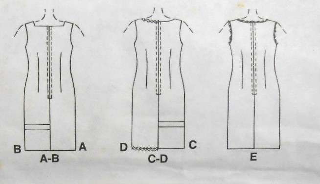 McCALLS 8247 SEMI FITTED DRESS SIZE 8-10-12 COMPLETE-UNCUT-F/FOLDED