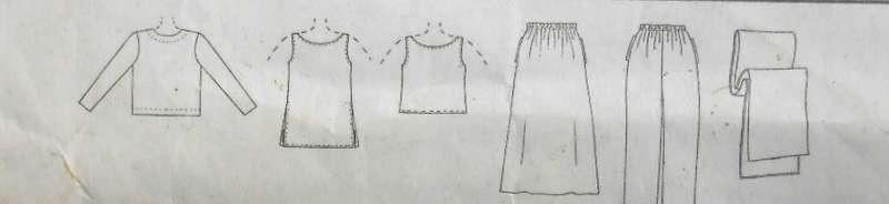 McCALLS 9310 UNLINED JACKET-TOP-PULL ON PANTS-SKIRT-SCARF SIZE 12-14-16 COMPLETE-CUT TO 16