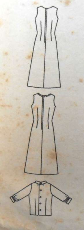 VINTAGE BUTTERICK 3178 PINAFORE-DRESS-BLOUSE SIZE 14 BUST 34 COMPLETE