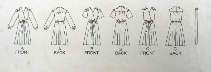 VINTAGE BUTTERICK 3962 MOCK WRAP LOOSE FITTING DRESS SIZE 20 COMPLETE-UNCUT-F/FOLDED
