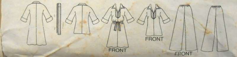 VINTAGE BUTTERICK 4010 DRESS-TUNIC-PANTS-BELT SIZE 14 BUST 92 CM/36" COMPLETE