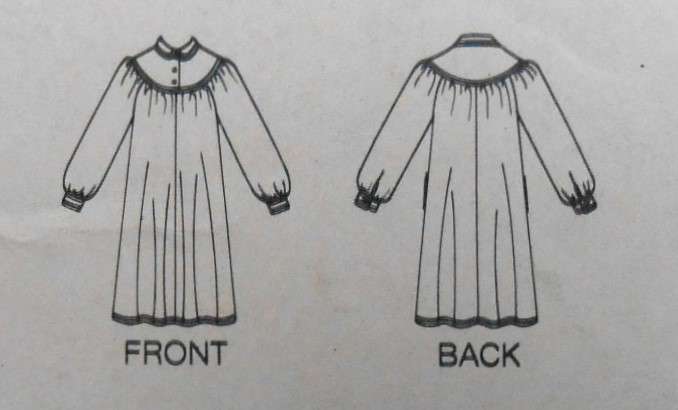 BUTTERICK 3848 VERY LOOSE-FITTING DRESS SIZE 8-10-12 COMPLETE CUT TO 12