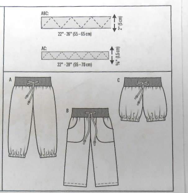 BURDA 9441 KIDS PANTS-SHORTS SIZE 3-9 YEARS COMPLETE-UNCUT-F/FOLDED