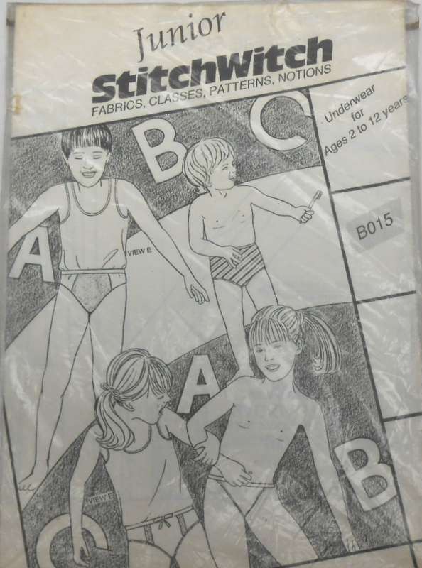 STITCHWITCH B015 UNDERWEAR FOR AGES 2-12 YEARS SEALED