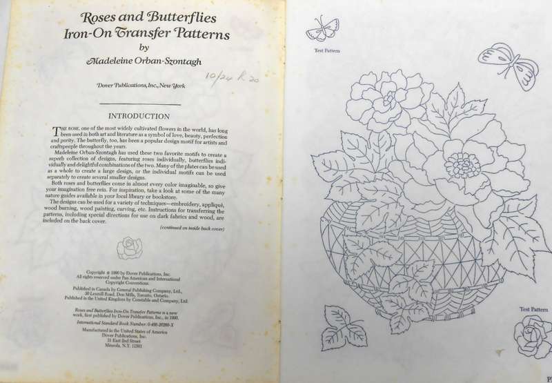 ROSES & BUTTERFLIES-IRON ON TRANSFER PATTERNS BY MADELEINE ORBAN-SZONTAGH