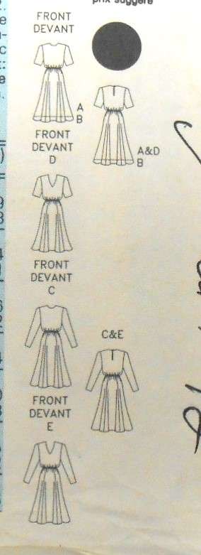 BUTTERICK 4560 PULLOVER DRESS SIZE 12-14-16 COMPLETE-CUT TO 12