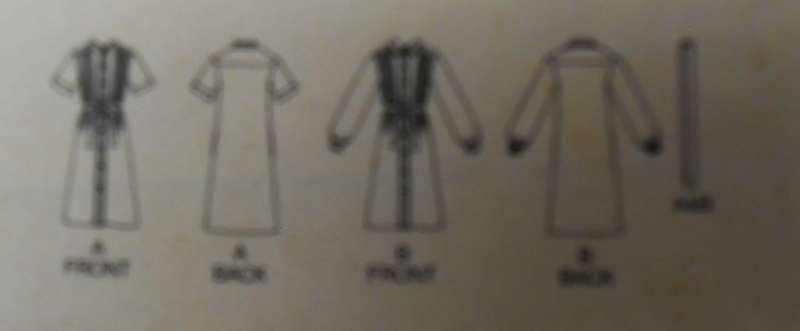 BUTTERICK 5927 SEMI FITTED DRESS SIZE 16-18 COMPLETE