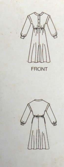 BUTTERICK 5140 LOOSE FITTING DRESS SIZE 8-10-12 COMPLETE-UNCUT-F/FOLDED