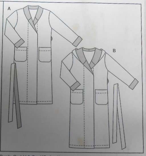 BURDA 9620 KIDS BATH ROBE SIZE 10-16 YEARS COMPLETE-UNCUT-F/FOLDED-ZIPLOC