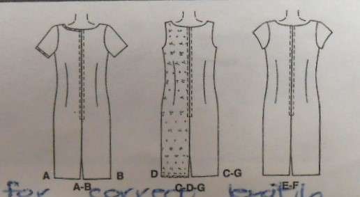 McCALLS 2049 FITTED DRESS WITH DIFFERENT NECKLINES SIZE 10-12-14-COMPLETE-CUT TO 14