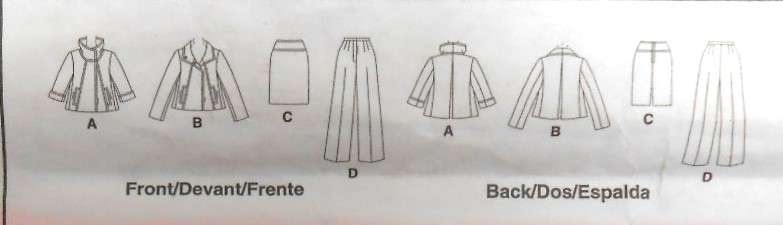 McCALLS M5984 JACKETS-SKIRT-PANTS SIZE 8-10-12-14 COMPLETE-CUT TO 14