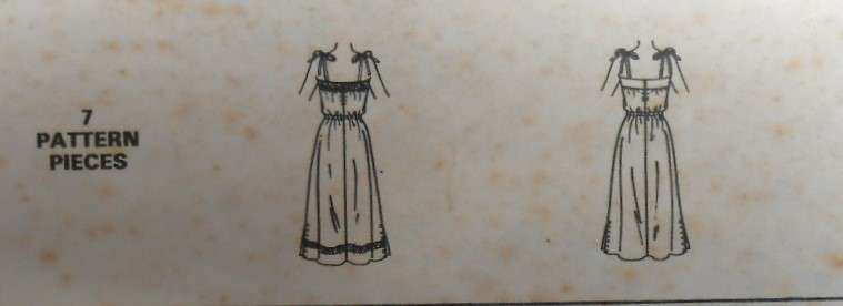 McCALLS 6540 PULLOVER DRESS & SHOESTRING STRAPS SIZE 12 BUST 34- BAND 4 NOT SUPPLIED USE 3